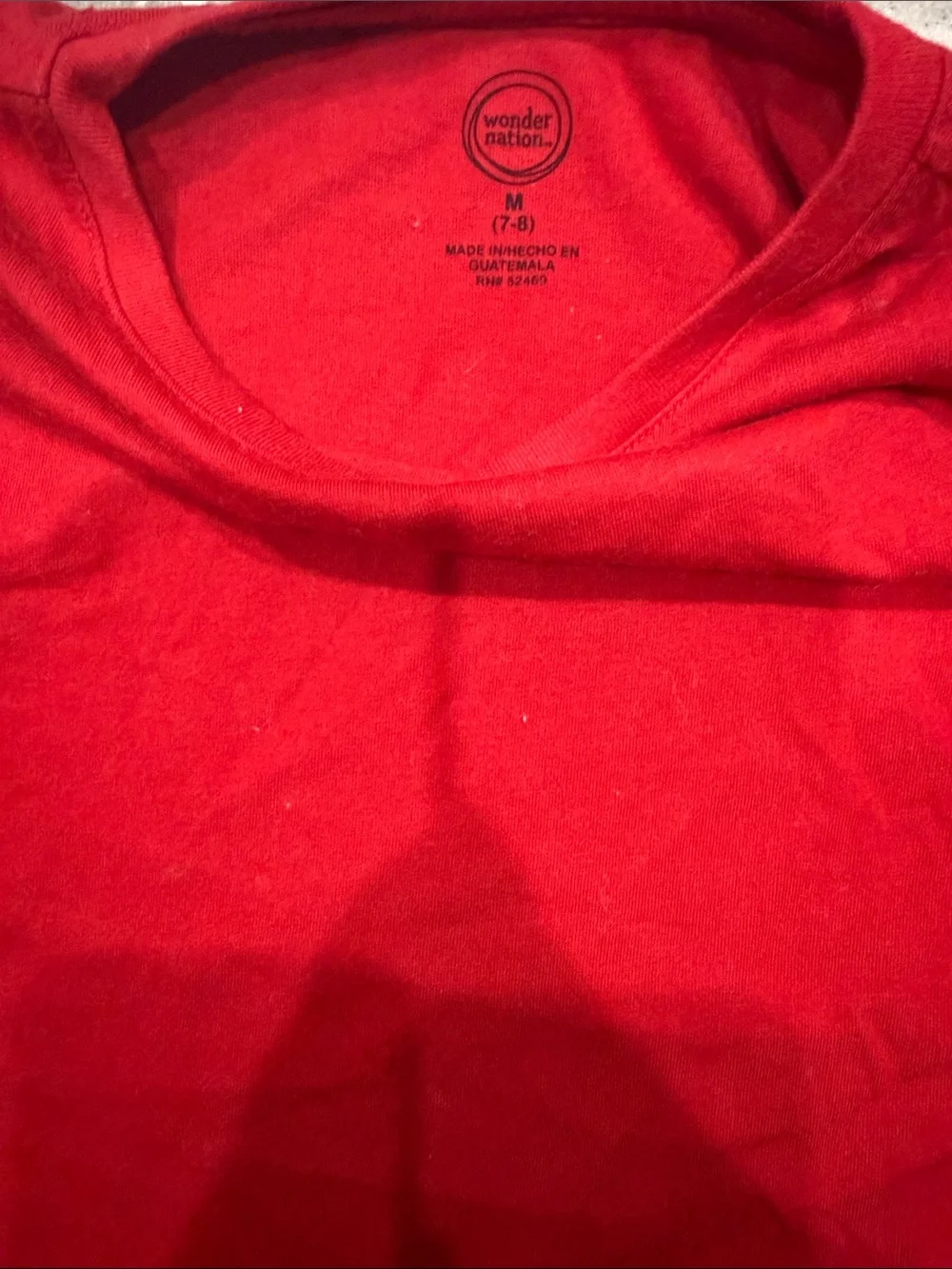 wonder nation Red Long-Sleeve Crewneck Tee